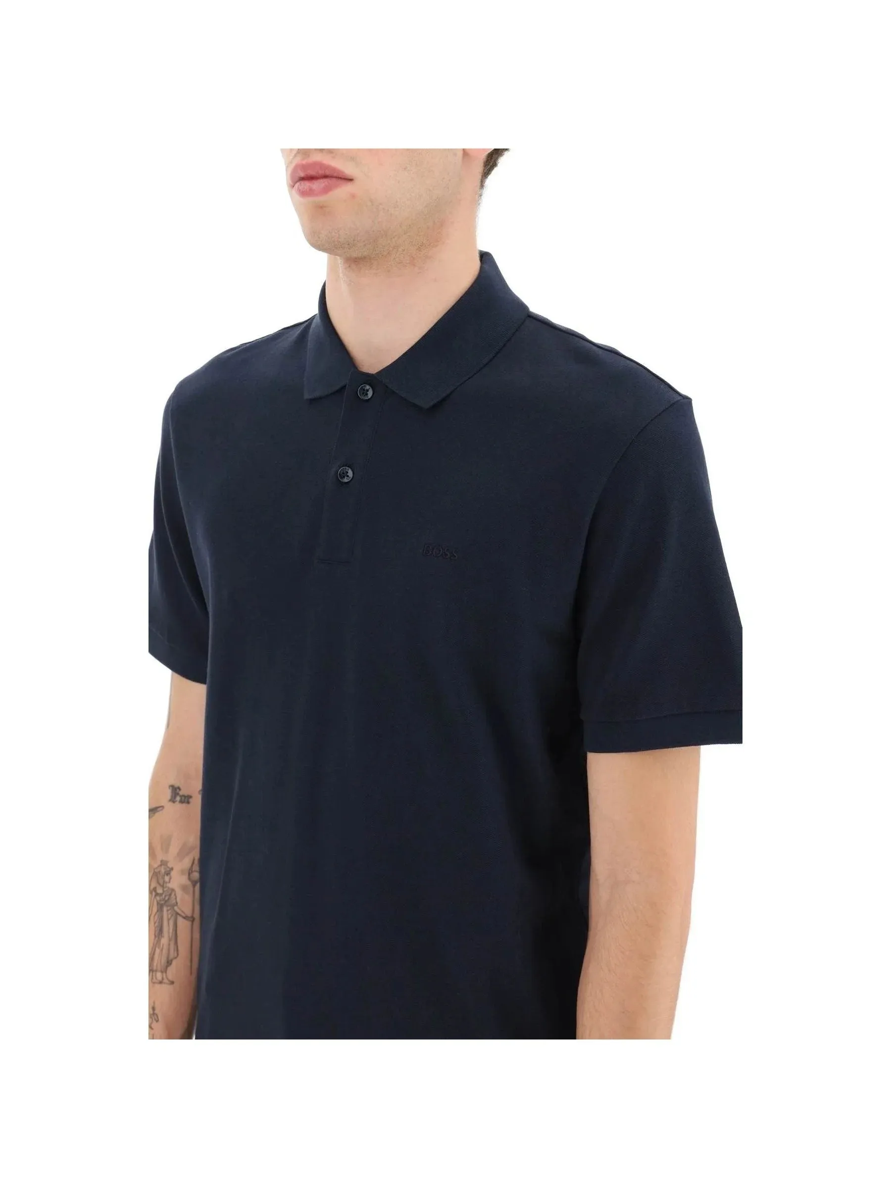 Pallas Textured Cotton Polo