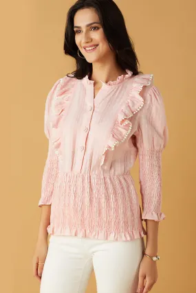 Pink Pretty Frills Top