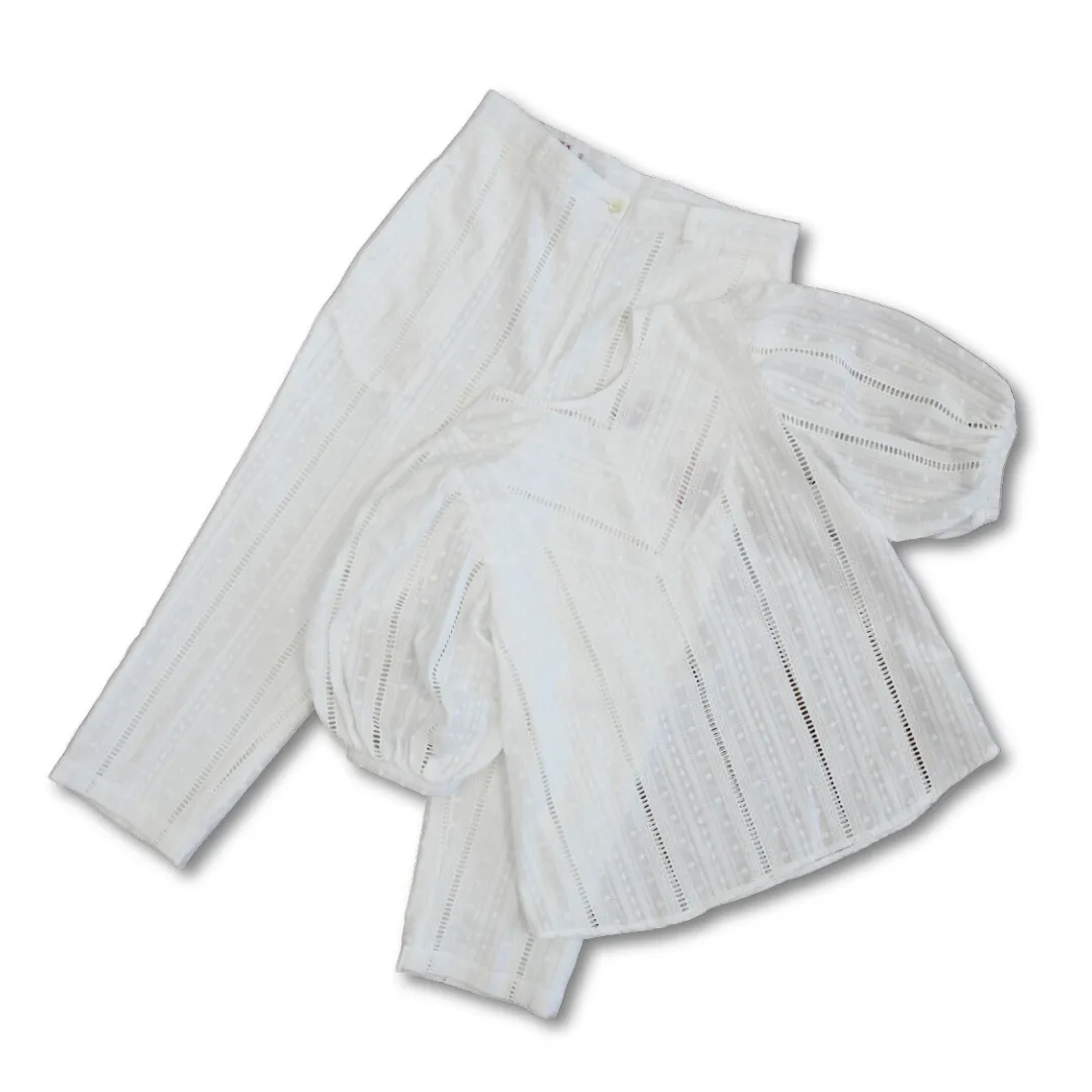 "Sandra" Cotton Blouse