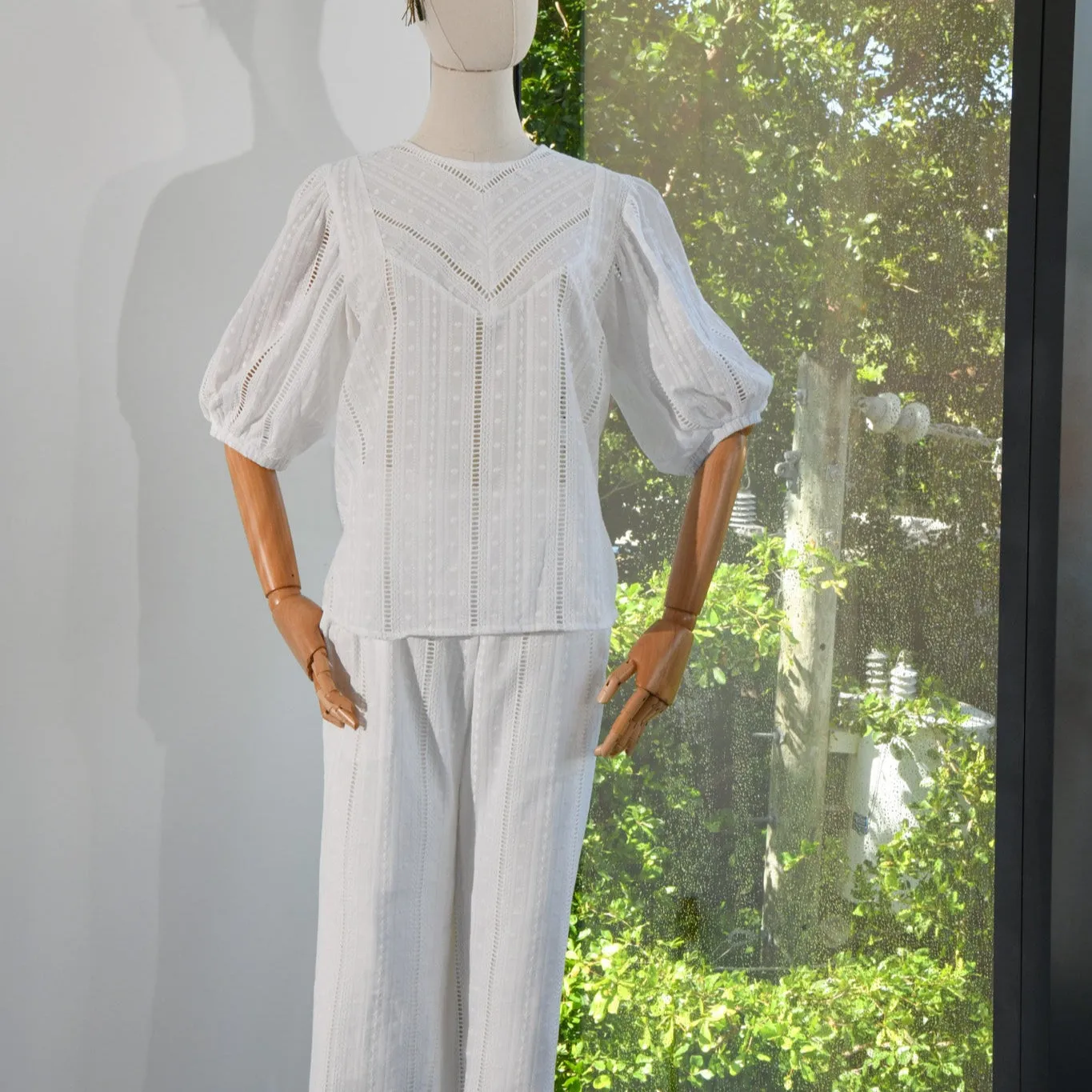 "Sandra" Cotton Blouse