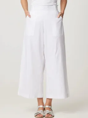 Romy Printed Cotton Wide Leg Pant