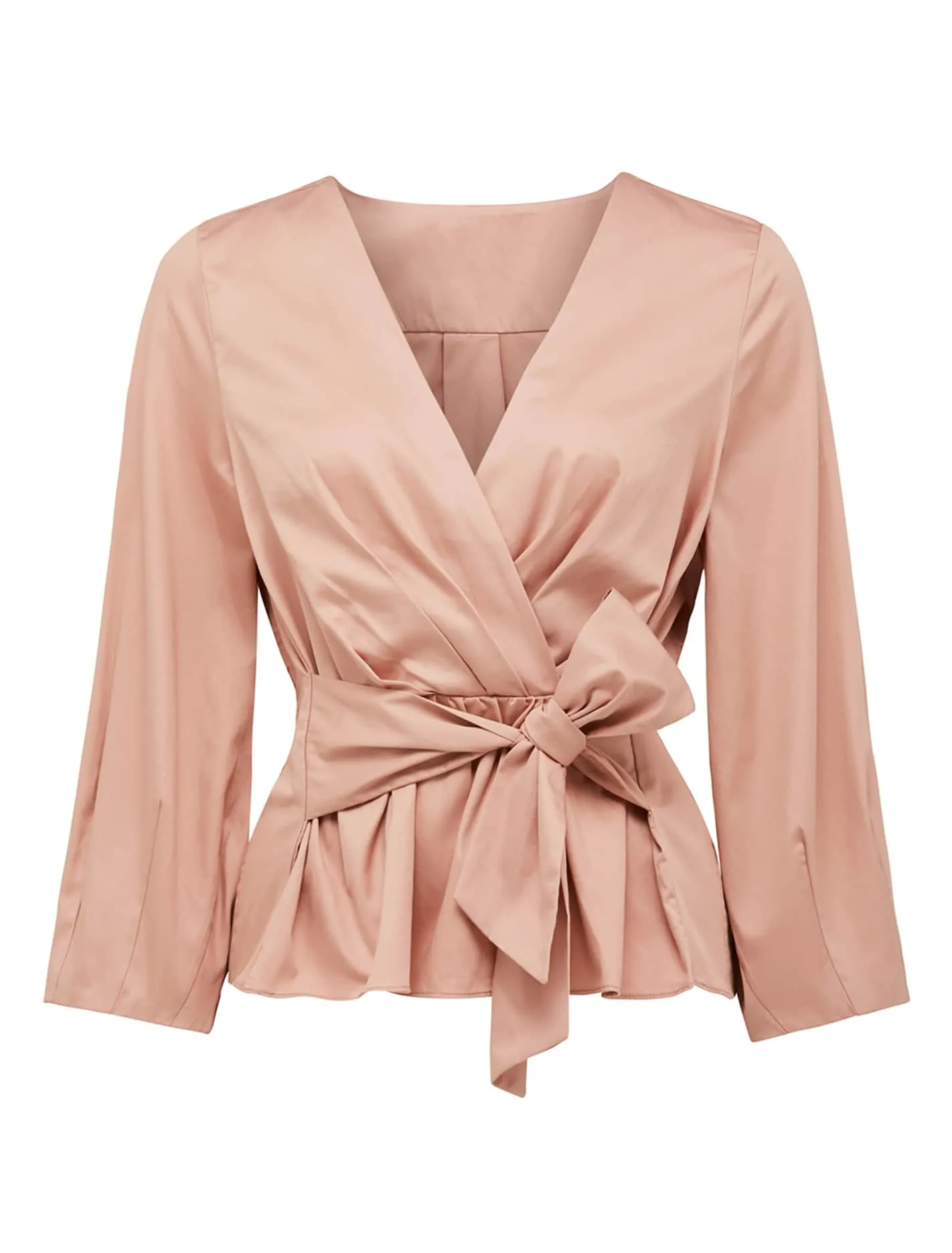 Roxy Tie Front Poplin Blouse