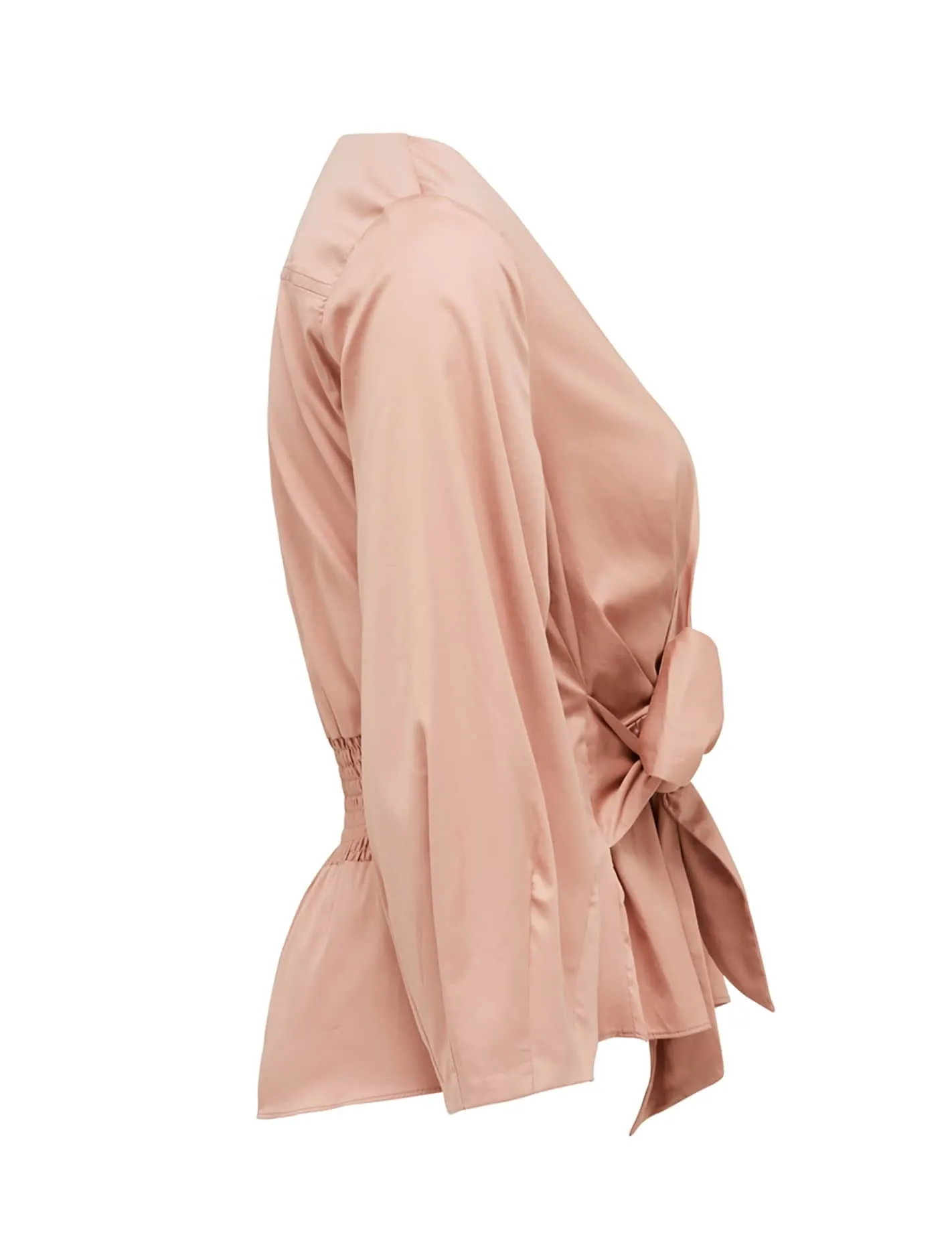 Roxy Tie Front Poplin Blouse