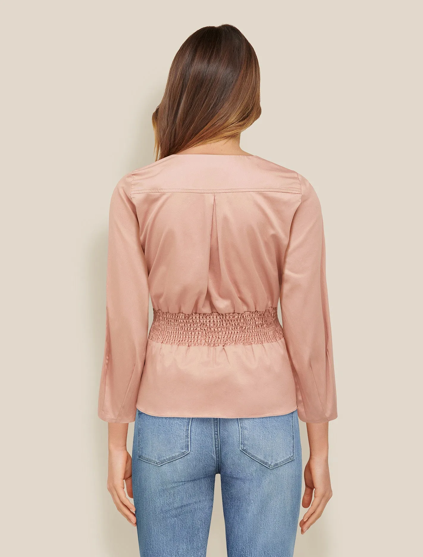 Roxy Tie Front Poplin Blouse