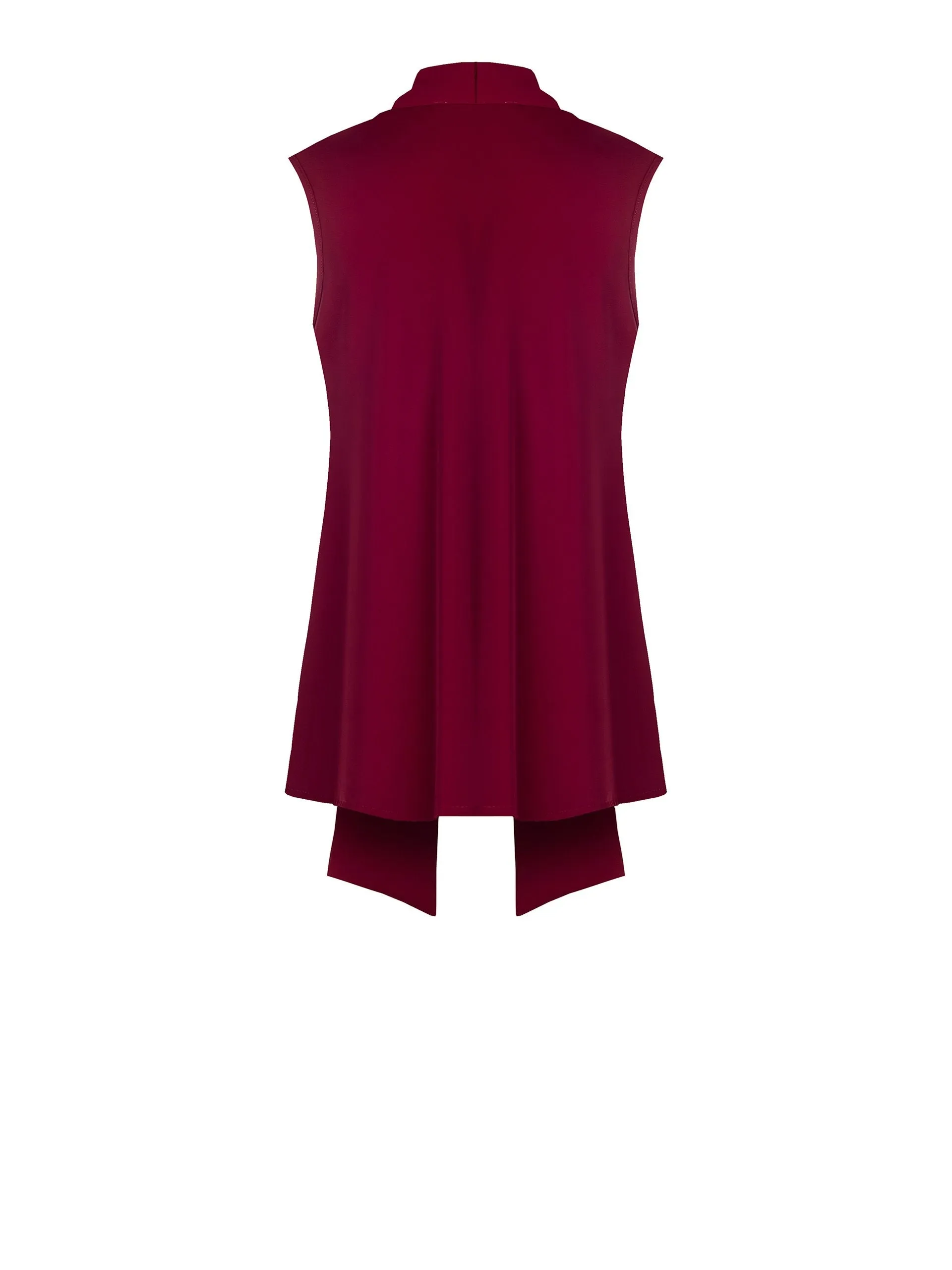 Sleeveless Front Knot Blouse