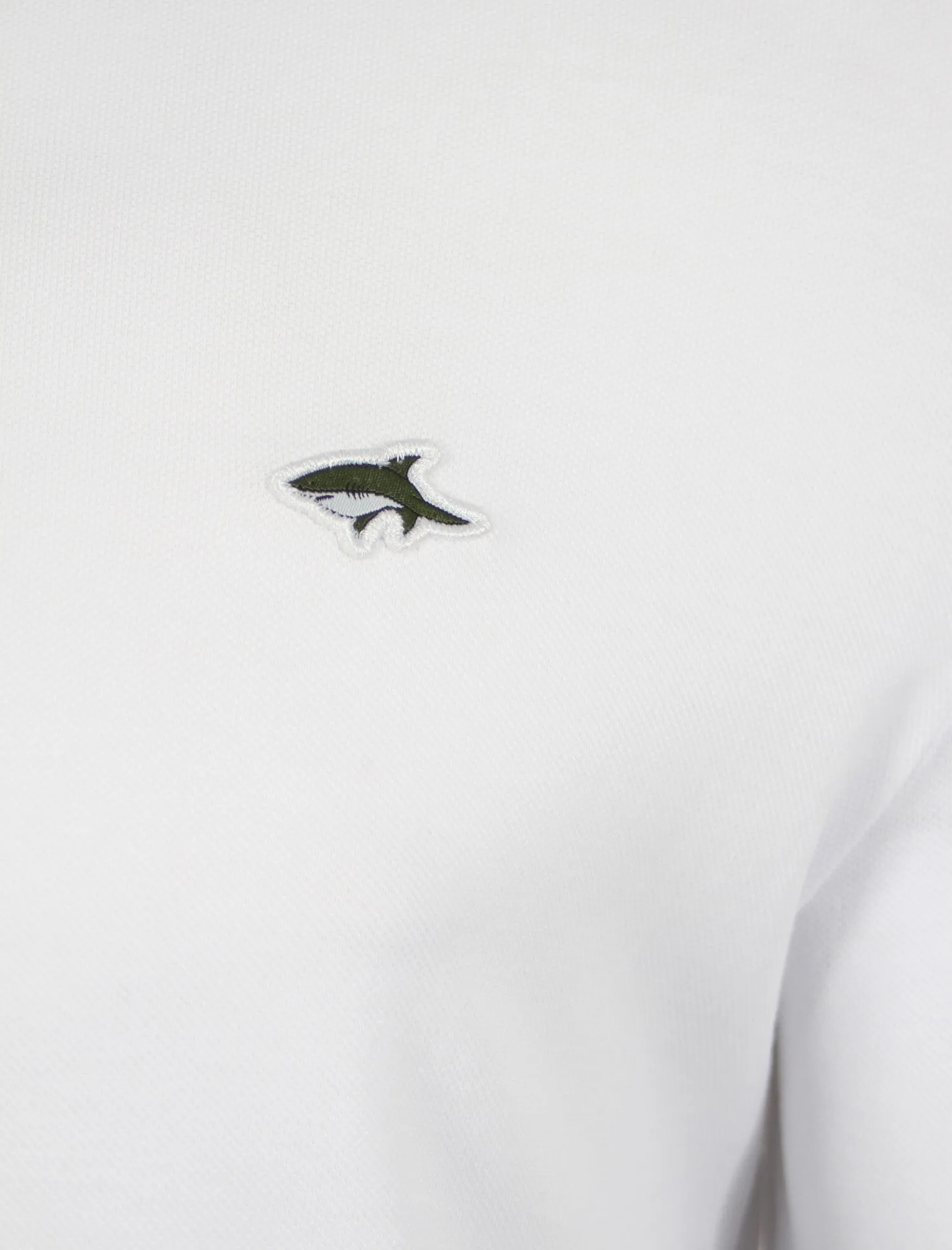 Stibbington Polo Shirt in White - Le Shark
