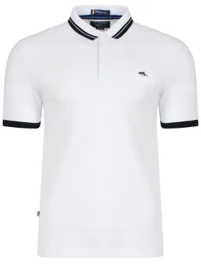 Stibbington Polo Shirt in White - Le Shark
