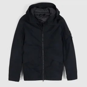Stone Island Ghost Piece Water-resistant Cotton Hooded Short Parka