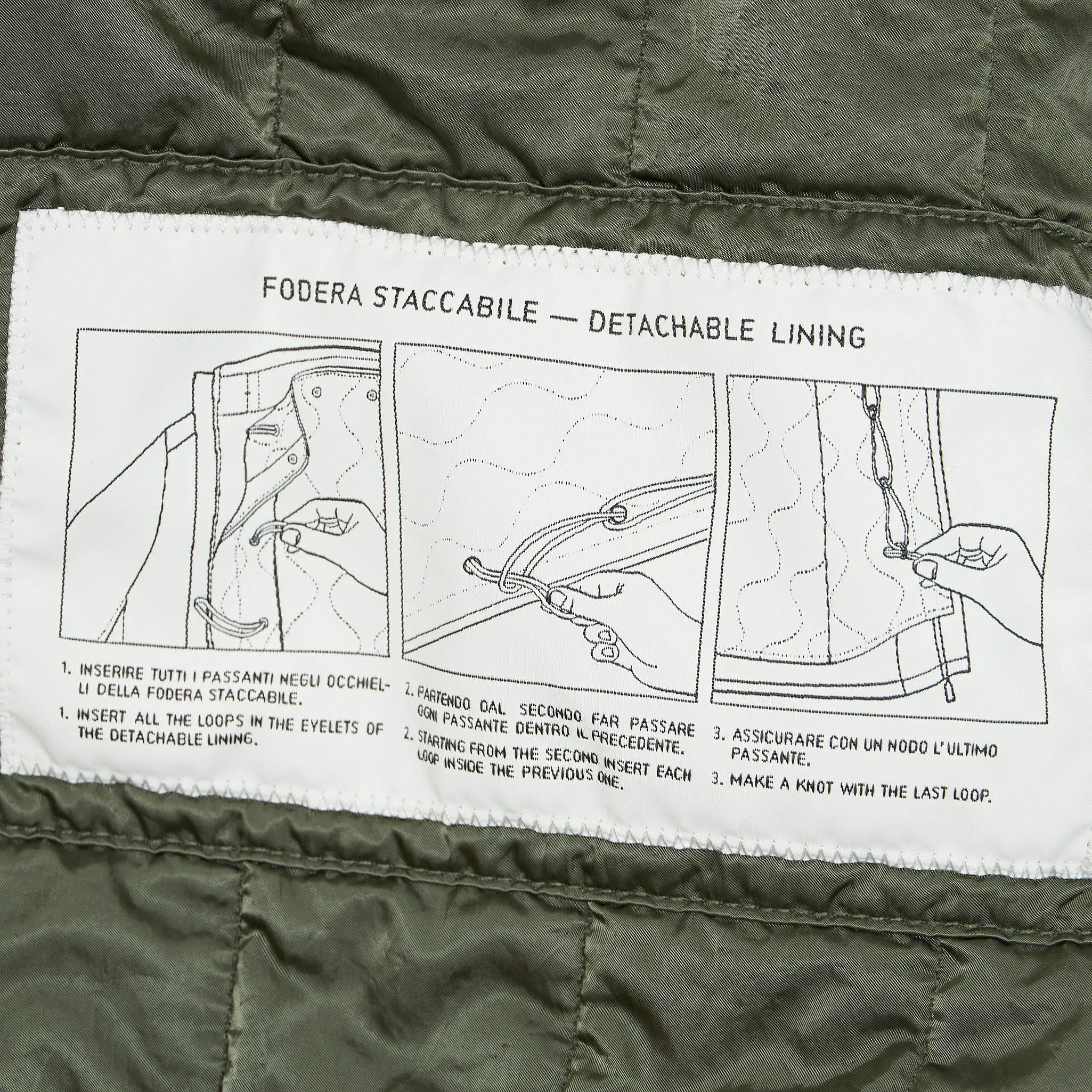 Stone Island Naslan Light Watro Rain Camo Reflective Parka Coat With Detachable Lining