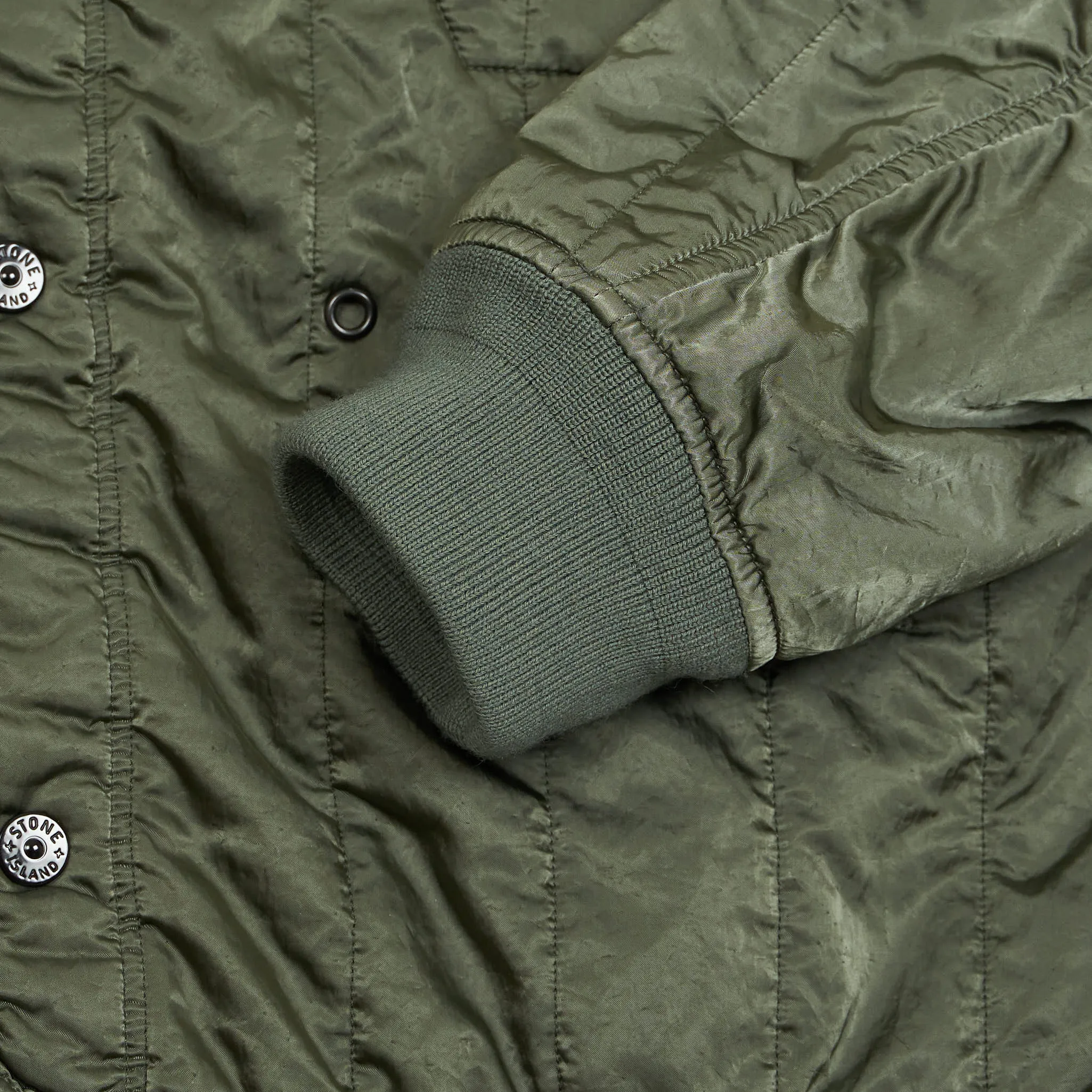 Stone Island Naslan Light Watro Rain Camo Reflective Parka Coat With Detachable Lining