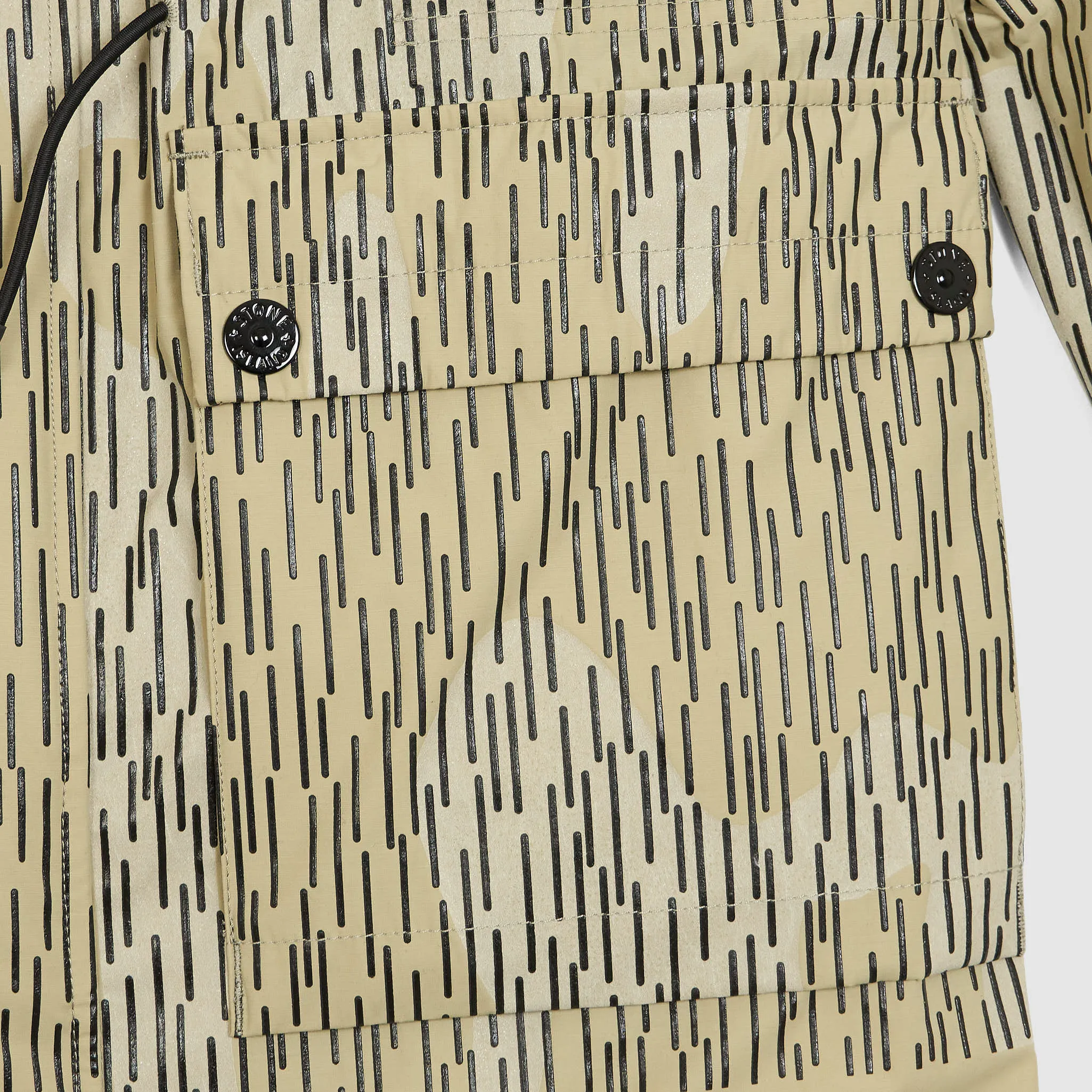 Stone Island Naslan Light Watro Rain Camo Reflective Parka Coat With Detachable Lining
