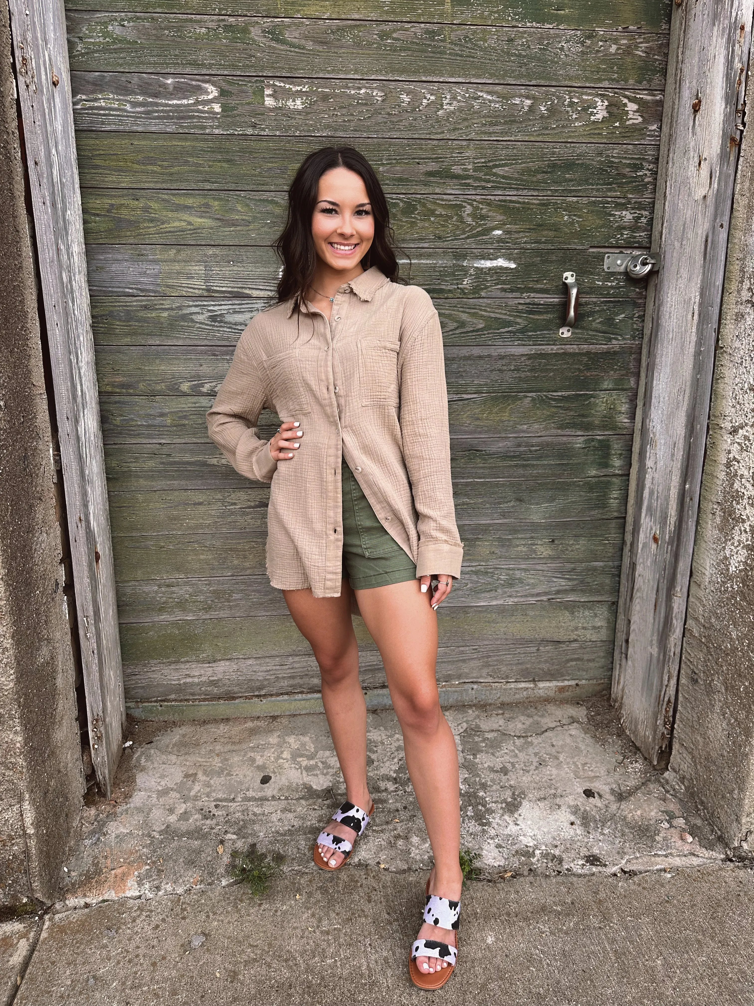 The Brea Gauze Button Down Shirt
