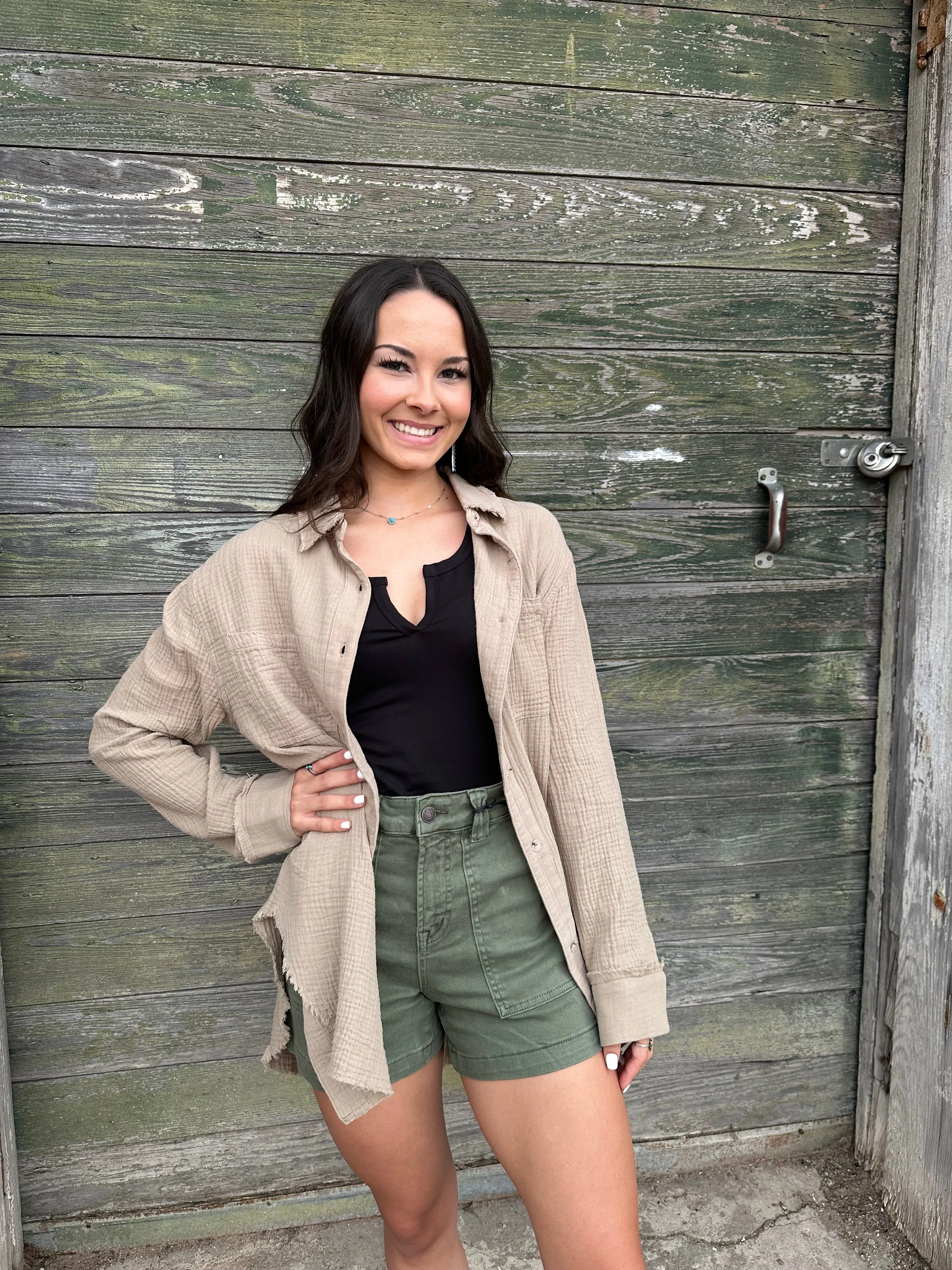 The Brea Gauze Button Down Shirt