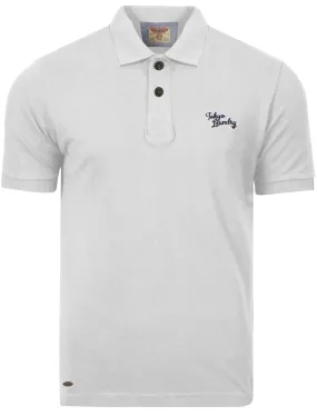 Whidbey Piqué Polo Shirt in Optic White - Tokyo Laundry