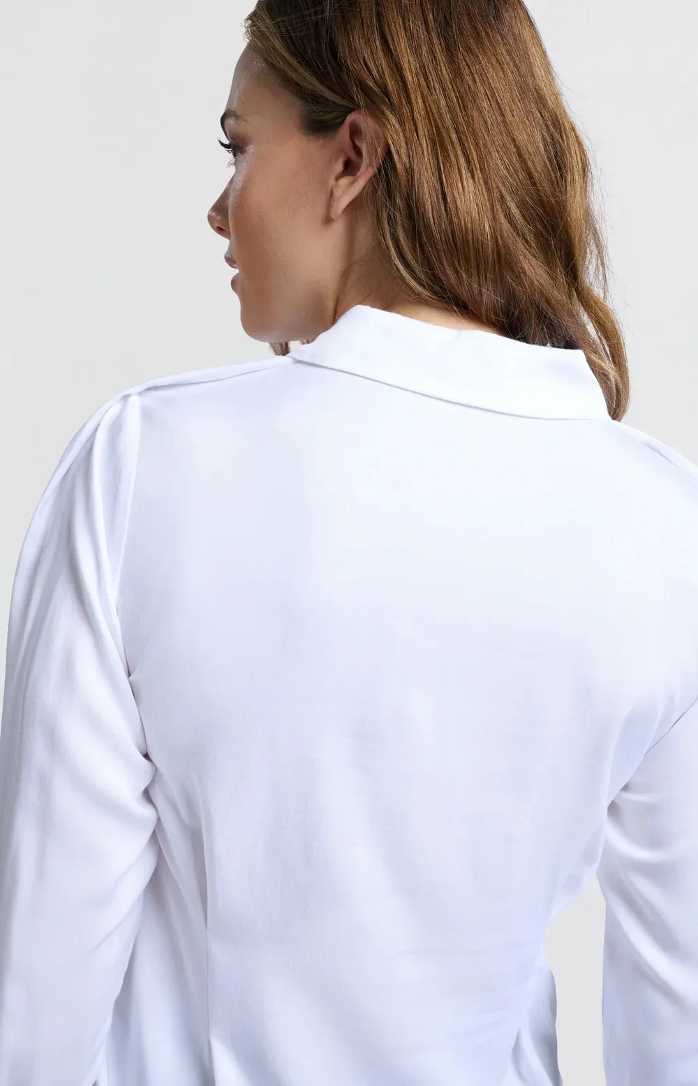 YAYA FITTED BLOUSE PURE WHITE