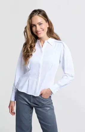 YAYA FITTED BLOUSE PURE WHITE
