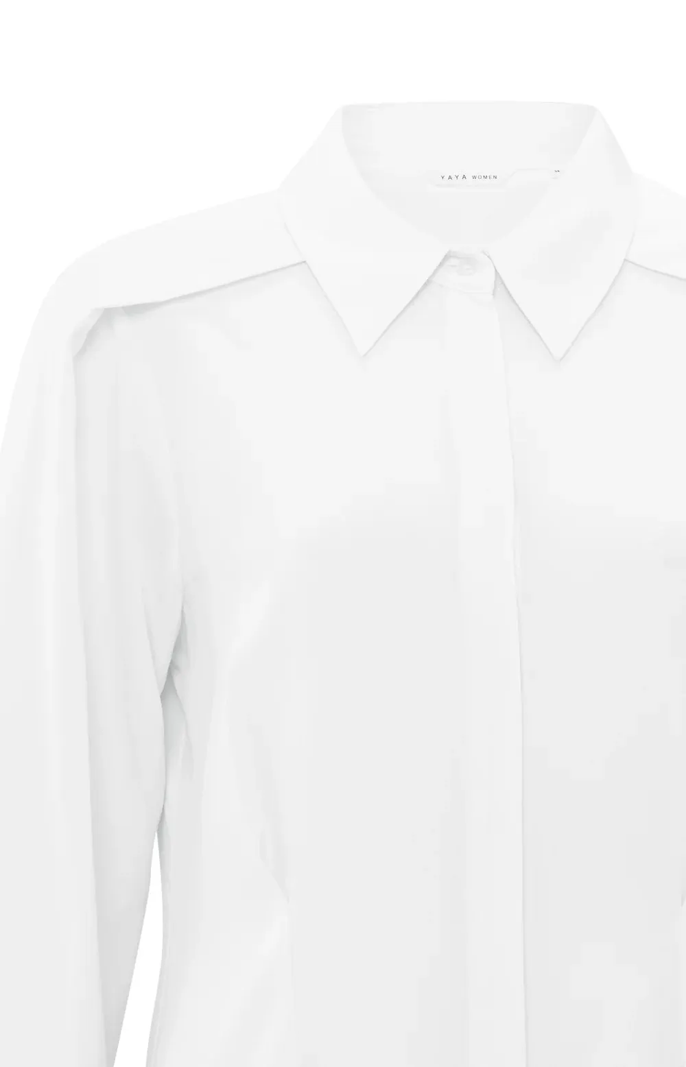YAYA FITTED BLOUSE PURE WHITE