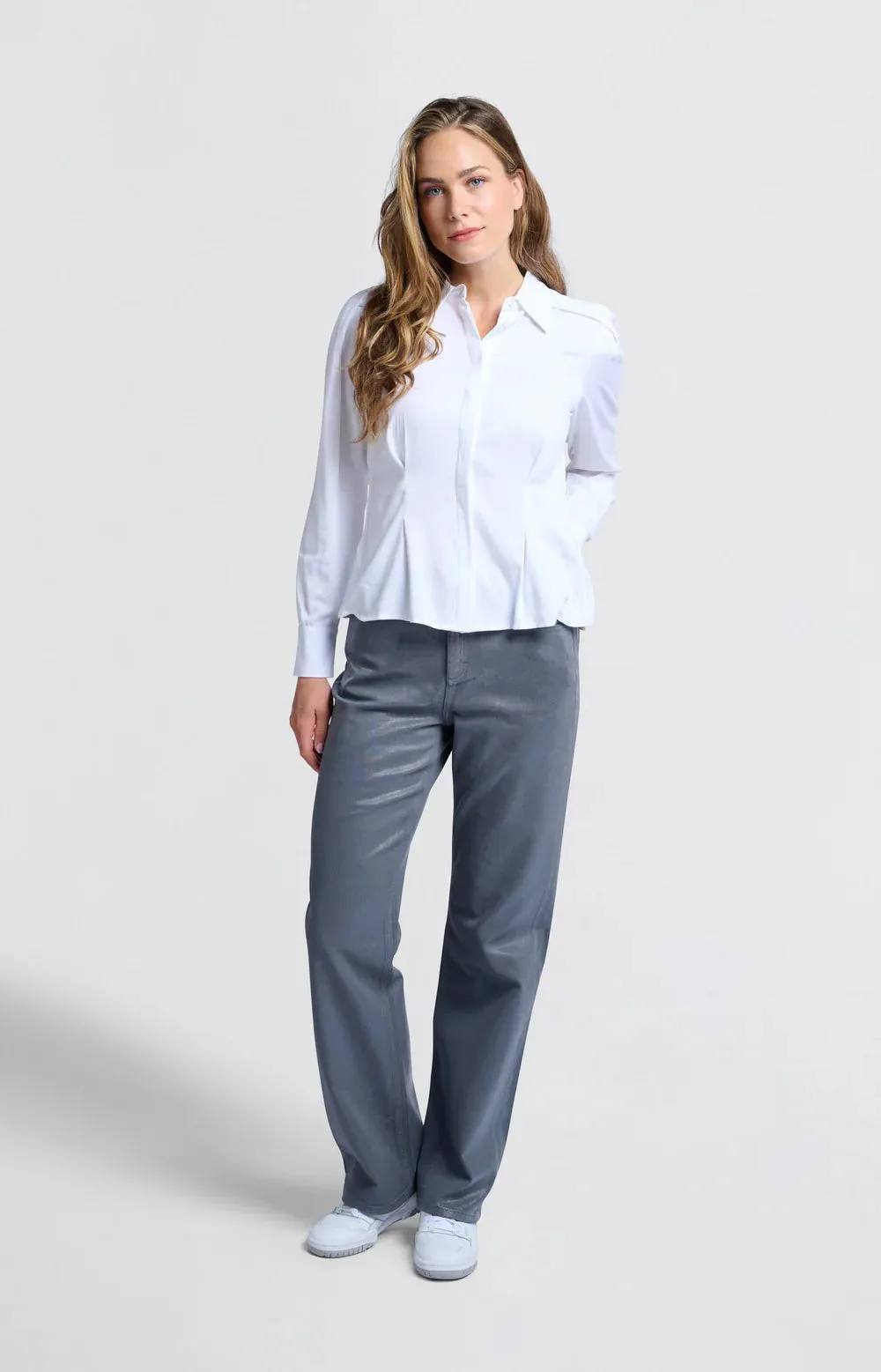 YAYA FITTED BLOUSE PURE WHITE