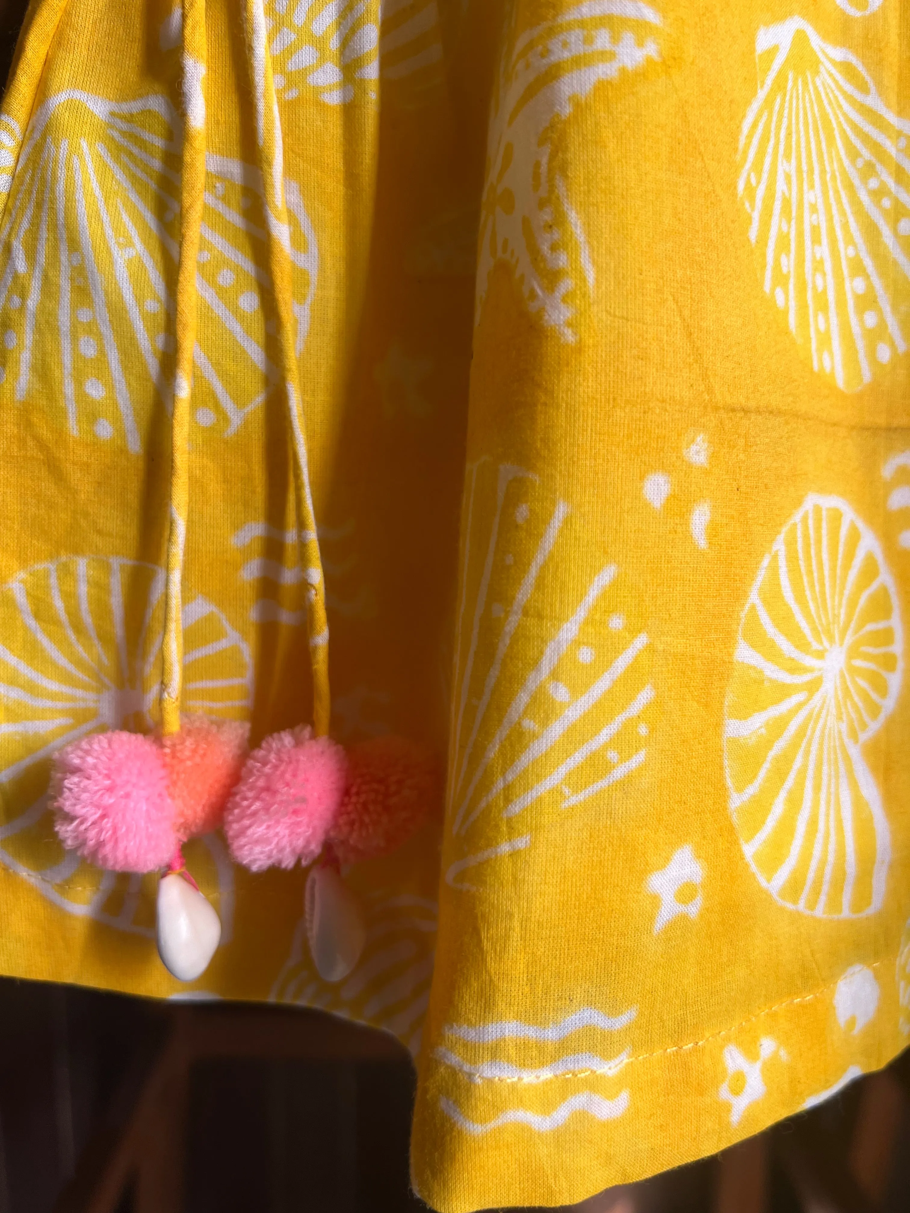 Yelow Starfish Block Print Set